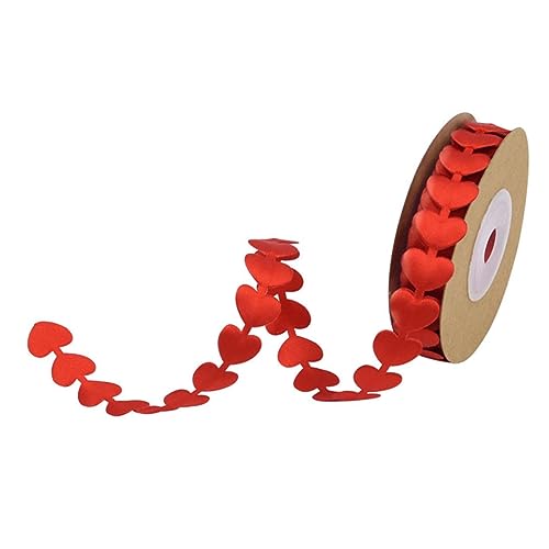 HAPINARY Herzgirlande Hochzeit Dekoration 2 Rollen Prägeband-accessoires 10m Dekoratives Band Für Festliche Ausstellungsdekoration HAPINARY Herzgirlande Hochzeit Dekoration 2 Rollen Prägeband-accessoires 10m Dekoratives Band Für Festliche Ausstellungsdekoration von HAPINARY