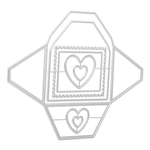 HAPINARY Hintergrundrahmen Metall-stanzformen aus Hochfestem Karbonstahl für Kartengestaltung Scrapbooking Album Umschläge Vielseitig Kompatibel Präzise Schneidvorlagen Langlebig von HAPINARY