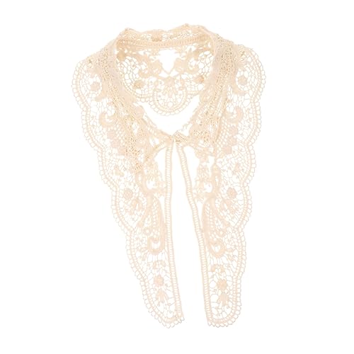 HAPINARY Hollow Out Bestickter Baumwollkragen mit Spitzenapplikation DIY Vintage Spitzenbesatz für Damen Elegant und Praktisch zum Annähen Klassischer Corsage Rückkragen für Individuelle von HAPINARY