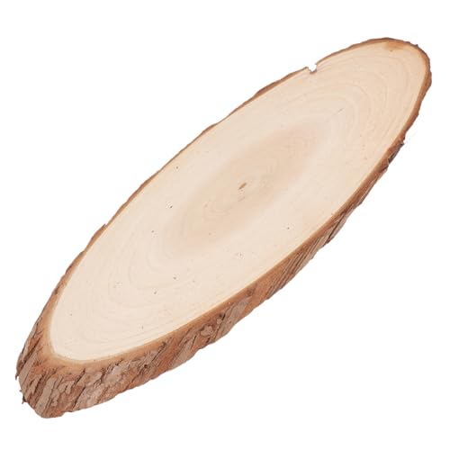HAPINARY Holzspan Türschild, Holzrohlinge, Ausgeschnittene Holzmittelstücke Für Tische, Ovaler Holzausschnitt, Holztafel, Holzkreise, Holzrohlinge, Kreise, DIY Holzdekor, Malerei, von HAPINARY