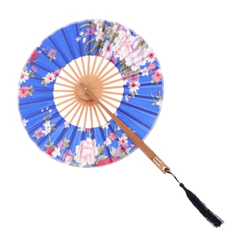 HAPINARY Japanischer Faltfächer Rund Eleganter Handfächer Chinesischer Stil Dekorativ Für Hochzeit Party Tanz Vintage Bühnenrequisit Leicht Tragbar HAPINARY Japanischer Faltfächer Rund Eleganter Handfächer Chinesischer Stil Dekorativ Für Hochzeit Party Tanz Vintage Bühnenrequisit Leicht Tragbar von HAPINARY