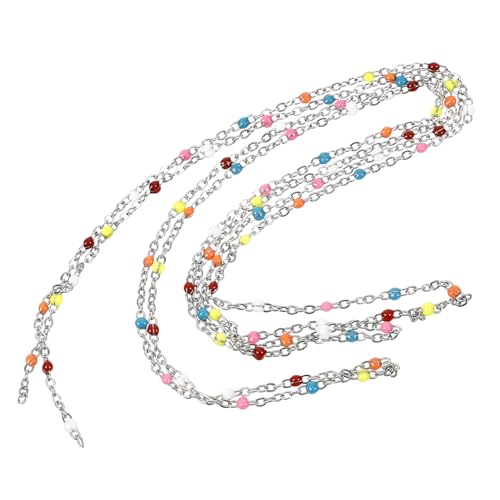 HAPINARY Kette für Schmuckherstellung DIY Halskette Armband Kette Glatte Oberfläche Leicht Langlebig Vielseitig für Schmuck Kleidung Accessoires Lange Bunten Farben von HAPINARY