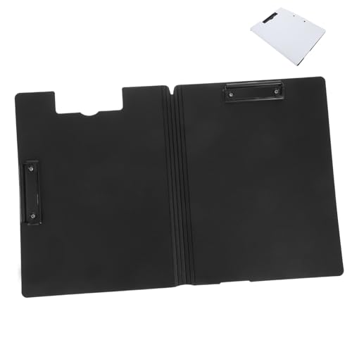 HAPINARY Klappbarer Kunststoff Klemmbrett Ordner mit Doppelclips Schreibmappe Büro Schule Medizin Dokumentenmappe Organizer für Dokumentenmanagement von HAPINARY