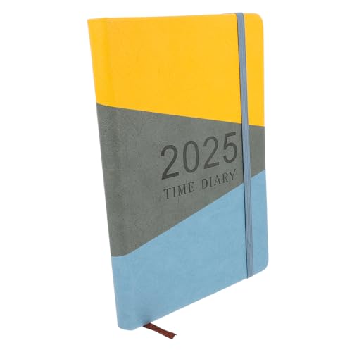 HAPINARY Kompakter Tagesplaner Notizblock für Büro und Studium Journaling Notizbuch für Persönliche Planung und Organisation Graue Farbe Langlebig von HAPINARY