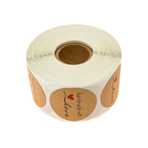 HAPINARY Kraftpapier Sticker Geschenkaufkleber DIY Geschenketiketten Selbstklebend Handgemacht mit Liebe Ablösbar ohne Rückstände für Geburtstags Hochzeitsdeko Scrapbooking Partygeschenke HAPINARY Kraftpapier Sticker Geschenkaufkleber DIY Geschenketiketten Selbstklebend Handgemacht mit Liebe Ablösbar ohne Rückstände für Geburtstags Hochzeitsdeko Scrapbooking Partygeschenke von HAPINARY