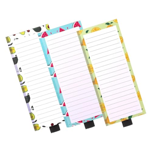 HAPINARY Magnetischer Notizblock Block Magnetisches Memo -pad Für Kühlschrank Notepad Kühlschrank Wöchentlich Beachten Magnetische Einkaufslistenpolster Liste Lebensmittelgeschäft Magnet von HAPINARY