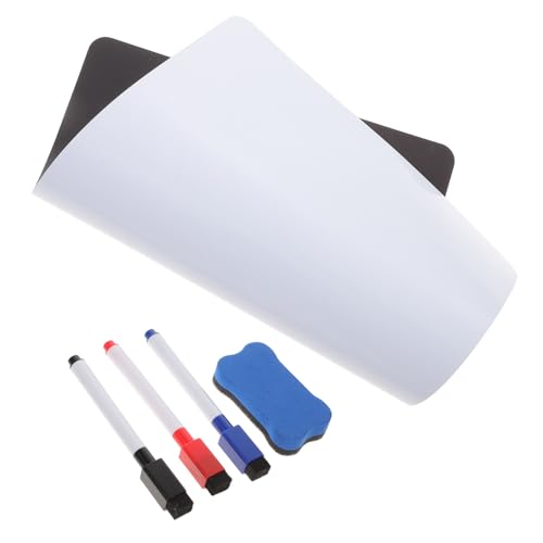 HAPINARY Magnetisches Whiteboard mit Stift und Radiergummi Wiederbeschreibbares Pet notizbrett für Kühlschrank Magnetische Haftnotiztafel für Büro Haushalt und Schule Zufällige Farbe von HAPINARY