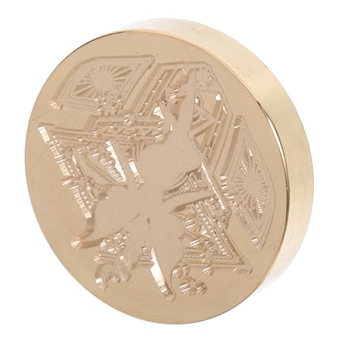 HAPINARY Messing Siegelkopf, Hochzeitswachs Siegelstempel, Metallstempel, Wachssiegelstempel, Stempelkopf, Buchstabenstempel, Kreatives Mustersiegel, Praktische Wachsstäbe, Wachsstempel, von HAPINARY
