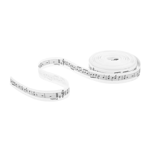 HAPINARY Musiknoten Satinband Breit Farbiges Polyester Geschenkband mit Musikalischem Muster Vielseitiges Bastelband für Diy Geschenkverpackung und Festliche Dekoration von HAPINARY