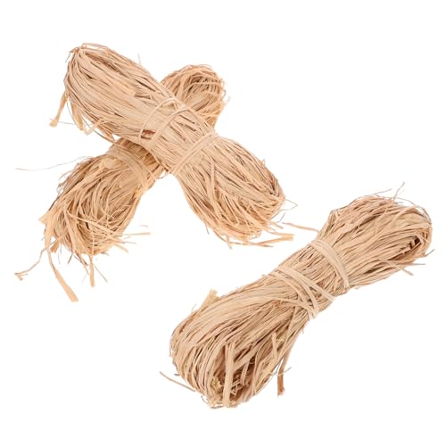 HAPINARY Natürliche Bast Raffia Bänder Bündel für Blumensträuße Geschenkverpackung DIY Bastelbedarf Vielseitig als Geschenkbox Füller und Dekoration Geeignet von HAPINARY