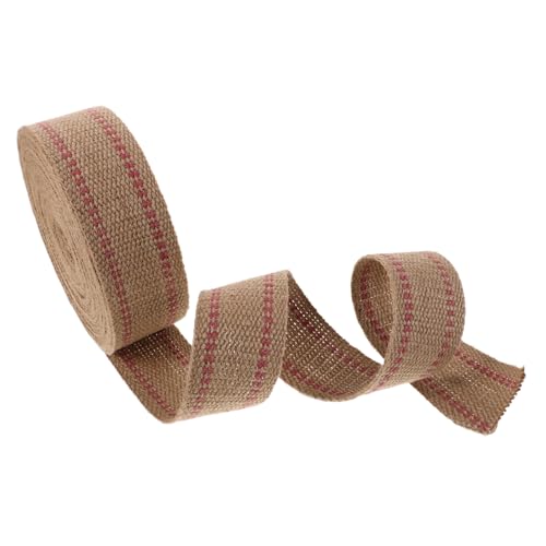 HAPINARY Natürliche Jute-webbing Rot Gestreift Strapazierfähiges Polsterband für Stuhlreparatur und Handwerk Vielseitiges Atmungsaktives Juteband für Innen Außenbereich HAPINARY Natürliche Jute-webbing Rot Gestreift Strapazierfähiges Polsterband für Stuhlreparatur und Handwerk Vielseitiges Atmungsaktives Juteband für Innen Außenbereich von HAPINARY