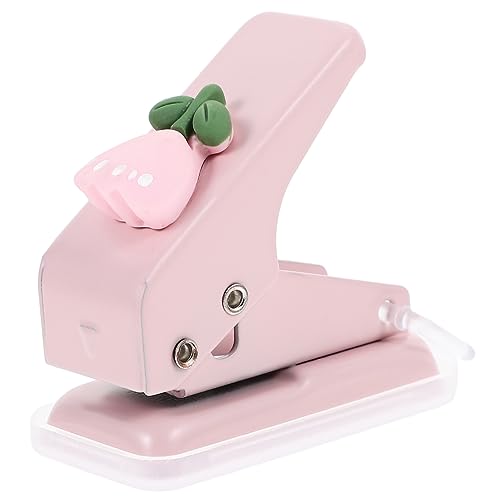 HAPINARY Niedlicher Mini Locher Mit Blumenmotiv, Fürs Büro, Für Lose Blätter, Professioneller Einzellocher, Buchbindematerialien, Papierlocher, Kreislocher, Innenseitenlocher, Kleiner von HAPINARY