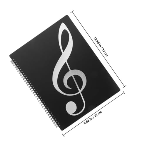 HAPINARY Notenmappe Musikmappe mit Fächern Vielseitiger Dokumenten Papierorganizer Kompakter Ordner für Klavier Chor Schule Büro und Präsentationen Silbernes Notenmotiv HAPINARY Notenmappe Musikmappe mit Fächern Vielseitiger Dokumenten Papierorganizer Kompakter Ordner für Klavier Chor Schule Büro und Präsentationen Silbernes Notenmotiv von HAPINARY