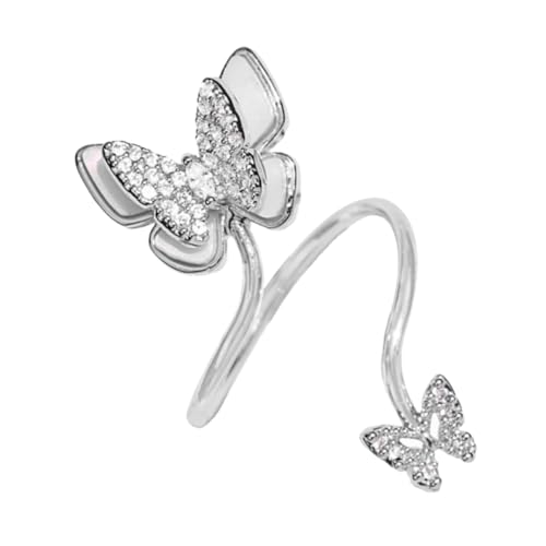 HAPINARY Offener Fingerring Damen mit Perlen und Zirkonia Modischer Nageldekorations Ring Verstellbar Design Langlebiges Material Eleganter Modeschmuck für Frauen HAPINARY Offener Fingerring Damen mit Perlen und Zirkonia Modischer Nageldekorations Ring Verstellbar Design Langlebiges Material Eleganter Modeschmuck für Frauen von HAPINARY
