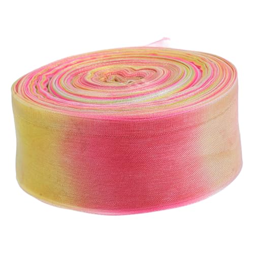 HAPINARY Organza Chiffon Band Breit Farbverlauf Pastellfarben Schimmernd für Geschenkverpackung DIY Schleifen Dekoration Hochzeitsstrauß Cake Deko HAPINARY Organza Chiffon Band Breit Farbverlauf Pastellfarben Schimmernd für Geschenkverpackung DIY Schleifen Dekoration Hochzeitsstrauß Cake Deko von HAPINARY