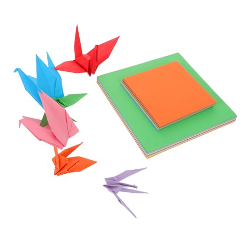 HAPINARY Origami Papier Doppelseitiges Buntes Faltpapier Farbenfrohes Origami Bastelset für DIY Papierkunst für Schule und Kreative Projekte von HAPINARY