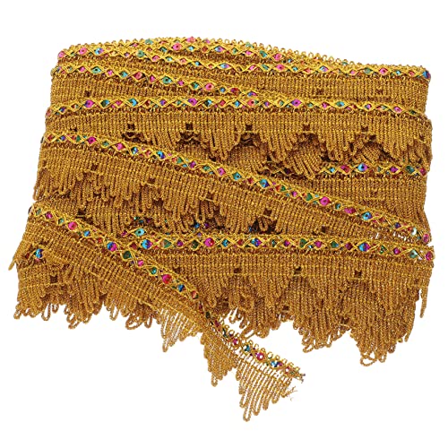 HAPINARY Pailletten Spitzenstickerei, Kleidungsbesatz, Goldene Spitze, Kleidung, Fransenbesatz, Kleidung, DIY Besatz, Stickerei, DIY Besatz, Goldbesatz, Goldenes Band, Dünn, Exquisiter HAPINARY Pailletten Spitzenstickerei, Kleidungsbesatz, Goldene Spitze, Kleidung, Fransenbesatz, Kleidung, DIY Besatz, Stickerei, DIY Besatz, Goldbesatz, Goldenes Band, Dünn, Exquisiter von HAPINARY