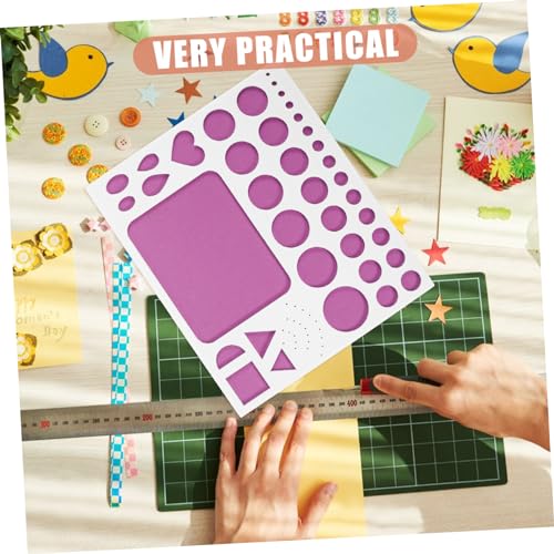 HAPINARY Papier Quilling Werkzeug Leichtes Langlebiges EVA Quilling Schablonenbrett Präzise DIY Papierstreifen Vorlage für Kreative Bastelarbeiten Wiederverwendbar und Formstabil von HAPINARY