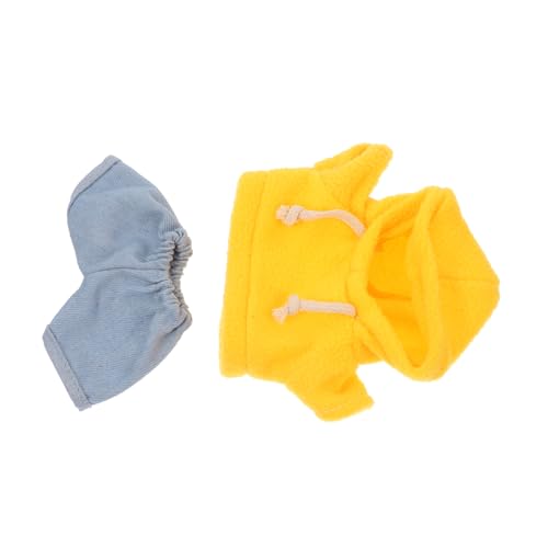 HAPINARY Puppenkleidung Set für Kuscheltiere Niedliches Outfit mit Einfarbigem Hoodie und Jeans Strapazierfähige Kleidung für Plüschtiere für Puppen Modisches Zubehör HAPINARY Puppenkleidung Set für Kuscheltiere Niedliches Outfit mit Einfarbigem Hoodie und Jeans Strapazierfähige Kleidung für Plüschtiere für Puppen Modisches Zubehör von HAPINARY