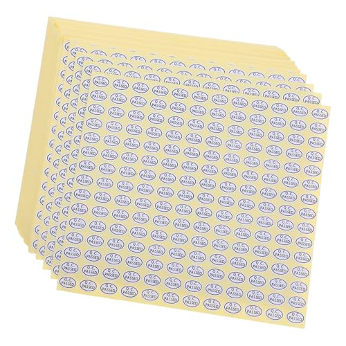 HAPINARY Qc Passed Aufkleber Oval Weiß Selbstklebend Für Boxen Papier Flaschen Vielfältig Einsetzbar Einfach Abziehbar Qualitätskontrolle Label HAPINARY Qc Passed Aufkleber Oval Weiß Selbstklebend Für Boxen Papier Flaschen Vielfältig Einsetzbar Einfach Abziehbar Qualitätskontrolle Label von HAPINARY