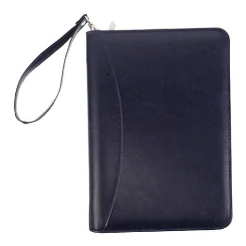 HAPINARY Reißverschlussbeutel Notizblock Organizer mit Reißverschluss Dokumentenmappe Portfolio-Ordner für Dokumente Business-Portfolio-Ordner Mappenmappe mit Reißverschluss Kunstleder Blau HAPINARY Reißverschlussbeutel Notizblock Organizer mit Reißverschluss Dokumentenmappe Portfolio-Ordner für Dokumente Business-Portfolio-Ordner Mappenmappe mit Reißverschluss Kunstleder Blau von HAPINARY