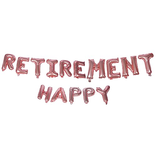 HAPINARY Retirement Balloon Banner Roségold Folienballons Partydekorationen für Fröhliche Rentnerfeier mit Aufhängung und Foto Requisiten HAPINARY Retirement Balloon Banner Roségold Folienballons Partydekorationen für Fröhliche Rentnerfeier mit Aufhängung und Foto Requisiten von HAPINARY