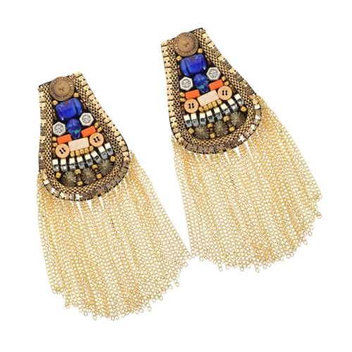 HAPINARY Retro Schulter-tassels mit Metallkette Britischer Stil Verzierte Quasten-epauletts für Anzüge Jacken Kostüme Langlebiger Glanz Vielseitig für Auftritte und Formelle Anlässe HAPINARY Retro Schulter-tassels mit Metallkette Britischer Stil Verzierte Quasten-epauletts für Anzüge Jacken Kostüme Langlebiger Glanz Vielseitig für Auftritte und Formelle Anlässe von HAPINARY