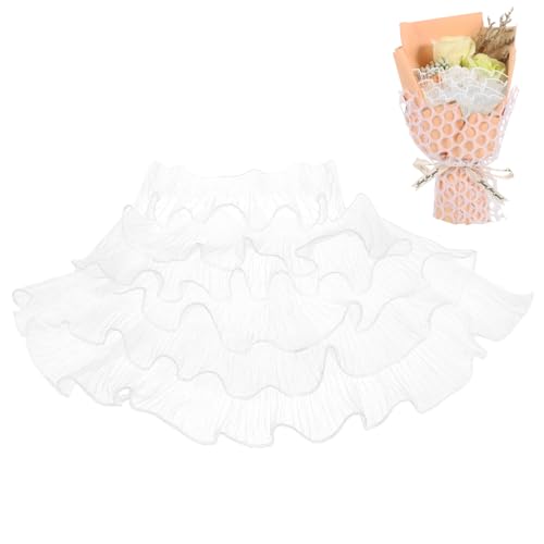 HAPINARY Rüschenbesatz Chiffon mit Wellenkante Plissee Rüsche für Kleidung Dekoration und DIY Projekte Yards Weiß Polyester für Hochzeiten und Festliche Anlässe HAPINARY Rüschenbesatz Chiffon mit Wellenkante Plissee Rüsche für Kleidung Dekoration und DIY Projekte Yards Weiß Polyester für Hochzeiten und Festliche Anlässe von HAPINARY