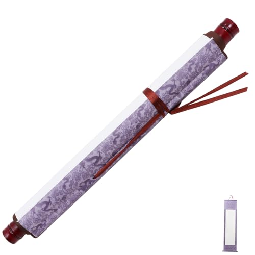 HAPINARY Schriftrolle Für Kalligrafie Und Malerei Chinesisches Xuan-papier Leere Hängerolle Zum Aufhängen Für Pinselkunst Und Tuschemalerei HAPINARY Schriftrolle Für Kalligrafie Und Malerei Chinesisches Xuan-papier Leere Hängerolle Zum Aufhängen Für Pinselkunst Und Tuschemalerei von HAPINARY