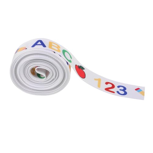 HAPINARY Schulanfangsband Geschenkbänder Dekoband Für Blumensträuße Kranzdekorationsband Kindergartenband Bedrucktes Band Schulanfang Bastelband Polyester von HAPINARY