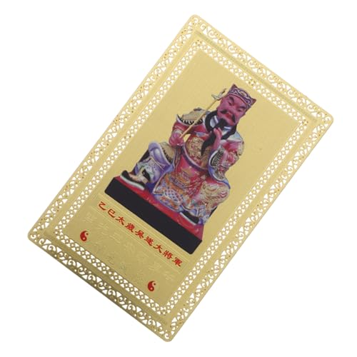 HAPINARY Schutzkarte Taisui Amulett Feng Shui Glücksbringer Schlank Langlebig für Wohlstand Erfolg und Schutz bei Jahreswechsel und Neujahrsdekoration HAPINARY Schutzkarte Taisui Amulett Feng Shui Glücksbringer Schlank Langlebig für Wohlstand Erfolg und Schutz bei Jahreswechsel und Neujahrsdekoration von HAPINARY