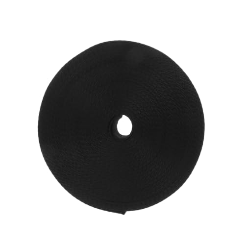 HAPINARY Schwarzes Herringbone Webband Yards Atmungsaktives Strapazierfähiges Bekleidungsband Festes Farbband für Bekleidungsdekoration und Taschenzubehör von HAPINARY