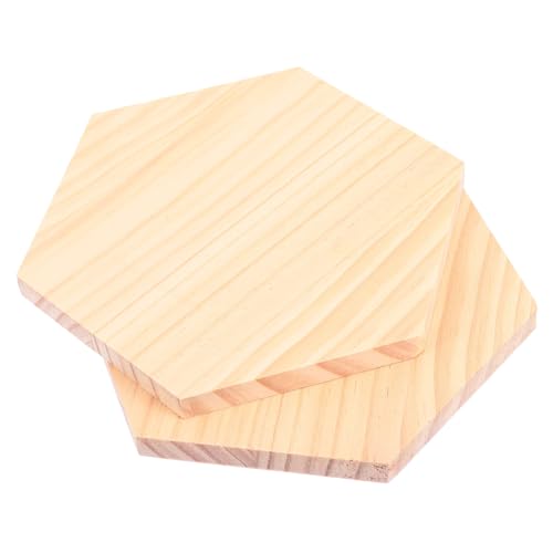 HAPINARY Unbehandelte Sechseckige Holzbretter 2 Stück Massivholzbrett Zum Bemalen 5 Cm X 0 5 Cm Natürlicher Holzschmuck HAPINARY Unbehandelte Sechseckige Holzbretter 2 Stück Massivholzbrett Zum Bemalen 5 Cm X 0 5 Cm Natürlicher Holzschmuck von HAPINARY