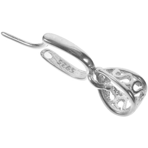 HAPINARY Silberclip, Silberne Schnalle, Charm Halter Für Halsketten, Schmuckzubehör, Halskette, Silberverschluss, Klemmdesign, Sterlingsilber Verschluss, Anhängerhalter, DIY Schmuck, von HAPINARY