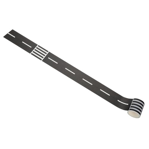 HAPINARY Spielzeugband Straßenzug- Straßenaufkleberband Rennwagen-Schienen-Klebeband Bahngleisband Rennstreckenaufkleber Straßenspurband Straßenspielband Autobahn Papier Schwarz HAPINARY Spielzeugband Straßenzug- Straßenaufkleberband Rennwagen-Schienen-Klebeband Bahngleisband Rennstreckenaufkleber Straßenspurband Straßenspielband Autobahn Papier Schwarz von HAPINARY