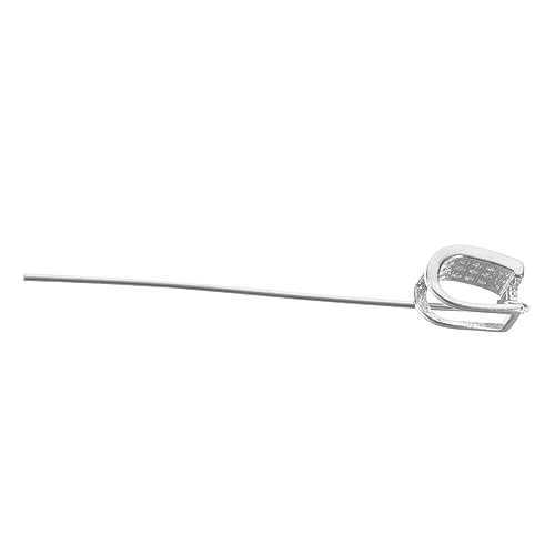 HAPINARY Sterling Silber Anhänger Verschluss mit Langem Pin Handgefertigter Schmuckverbinder für Halsketten Vielseitiger Kettenverschluss für DIY Schmuckherstellung Langlebiger Silber von HAPINARY