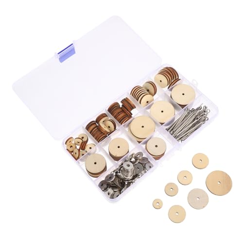 HAPINARY Teiliges Bewegliche Puppengelenke aus Metall und Holz für DIY Teddybären und Stofftiere Flexible Bastelzubehör mit Aufbewahrungsbox Vielseitig Einsetzbar für Puppenbau und von HAPINARY