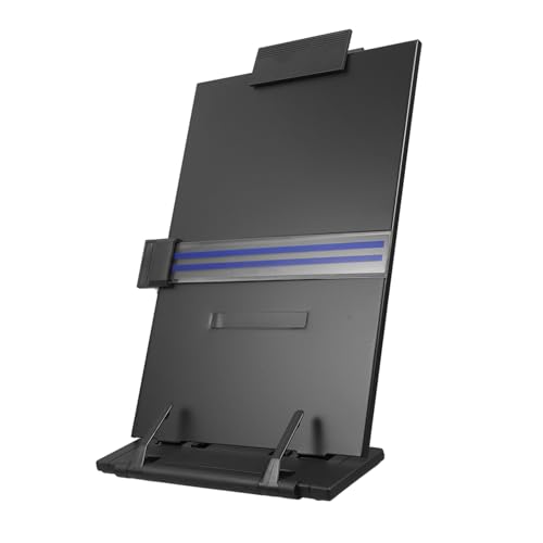 HAPINARY Verstellbarer Leseständer, Clip Seitenhalter, Dokumentenhalter, Schreibtisch Leseständer, Desktop Leseständer, Büroklammer, Memohalter, Buchhalter Für Den Schreibtisch, Desktop von HAPINARY