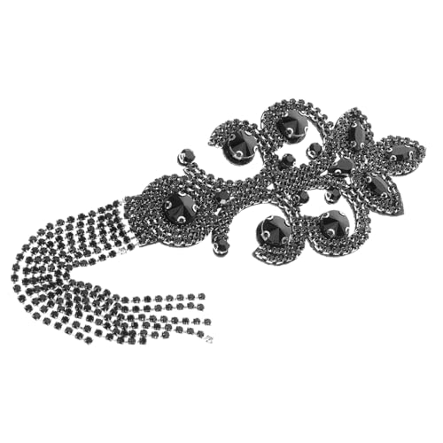 HAPINARY Vintage Quaste Schulterklappen mit Strass Dekorative Schulterabzeichen für Bühnenaufführungen Handgefertigte Epauletten mit Glitzerakzenten für Besondere Anlässe von HAPINARY