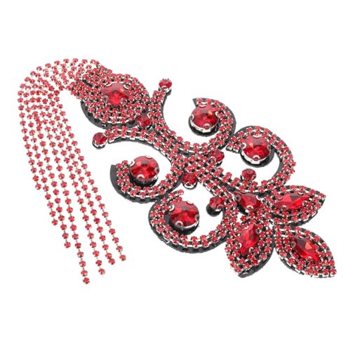 HAPINARY Vintage Strass Quasten Schulterepauletten für Frauen Handgefertigte Dekorationen für Hochzeiten und Partys Diy Schulterstücke mit Eleganten Fransen und Funkelnden Akzenten von HAPINARY