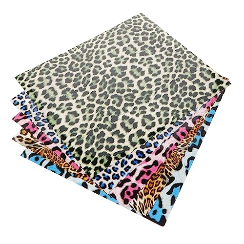 HAPINARY Wärmeübertragungspapier 10 Wärmeübertragungsfolie mit Leopardenmuster metallisches Wärmeübertragungsvinyl Leopard Vinyl dauerhaft heat transfer paper thermotransferpapier kleidung von HAPINARY