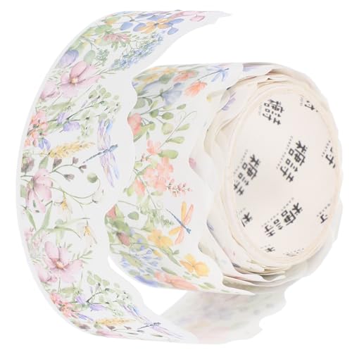 HAPINARY Washi Tape Vintage Blumenmuster Mehrzweck Dekoratives Japanisches Papierband für Scrapbooking DIY Handwerk Tagebuchgestaltung Geschenkverpackung von HAPINARY