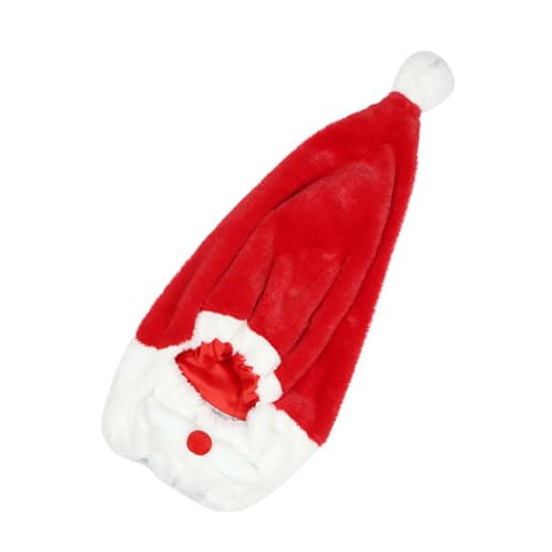 HAPINARY Weihnachtsmütze für Motorradhelm aus Wiederverwendbar Dekorativer Nikolaus Helmüberzug Warmes Robustes Helmzubehör für Einfach zu Befestigen Unisex Festliche Kopfbedeckung von HAPINARY