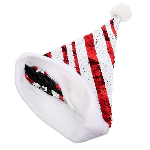 HAPINARY Weihnachtsmützen Weihnachtsmütze Kostümzubehör Weihnachtsmützen Großpackung Weihnachtspaillettenhut Weihnachtspartyhut Weihnachtsmütze Herren Dekorativer Hut Kostümhut Kreativer von HAPINARY