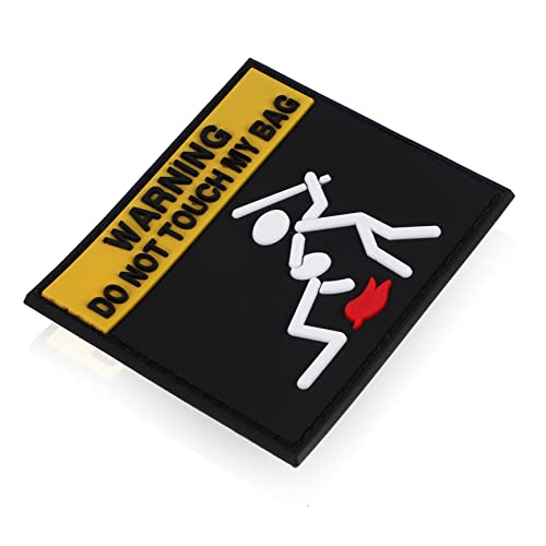 HAPINARY Klebe Warnungs-patch Gestickter Aufnäher Für Kleidung Rucksack-patch Mit Einzigartigem Design Vielseitige Dekoration Für Taschen Und Kleidung von HAPINARY