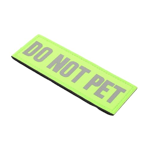 Service Dog Patch Do Not Pet Reflexionsaufnäher für Geschirre Abnehmbar für Tiergeschirre und Sicherer Halt für Optimale Sichtbarkeit bei Nacht Service Dog Patch Do Not Pet Reflexionsaufnäher für Geschirre Abnehmbar für Tiergeschirre und Sicherer Halt für Optimale Sichtbarkeit bei Nacht von HAPINARY