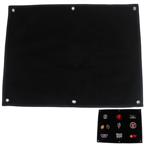 HAPPOW 60x45cm Klett Patch Board - Schwarz - Patches Klett Wand mit Ösen, Faltbare Taktische Kletttafel für Militär-Abzeichen & Aufnäher HAPPOW 60x45cm Klett Patch Board - Schwarz - Patches Klett Wand mit Ösen, Faltbare Taktische Kletttafel für Militär-Abzeichen & Aufnäher von HAPPOW