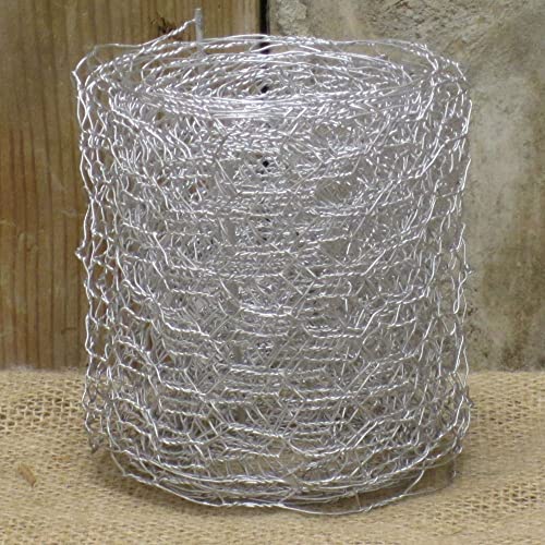 10,2 cm – Hühnerdraht-Bastelband, 10,2 cm x 274,4 cm, echtes Metall, breitere Größe 10,2 cm – Hühnerdraht-Bastelband, 10,2 cm x 274,4 cm, echtes Metall, breitere Größe von HAPPY DEALS ~