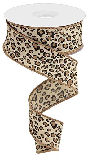 Happy Deals Dekoband, Leopardenmuster, 9,1 m, 3,8 cm von HAPPY DEALS ~