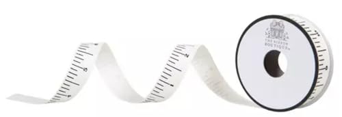 Linealband zum Basteln, 1,6 cm x 4,5 m, schwarz-weißes Lehrer-Themen-Maßband mit 25,4 cm Wiederholungen Linealband zum Basteln, 1,6 cm x 4,5 m, schwarz-weißes Lehrer-Themen-Maßband mit 25,4 cm Wiederholungen von HAPPY DEALS ~